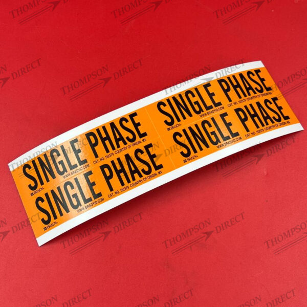 TD-EP-028 SINGLE PHASE LABEL